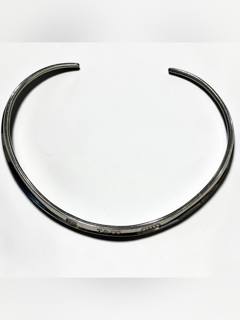 Tiffany & Co. 1837 Sterling Silver Collar Choker Necklace Vintage 1997 - Picture 5 of 10